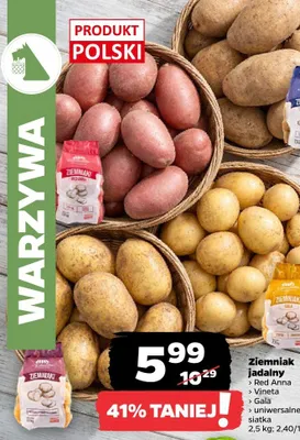 Ziemniak jadalny Gala polski promocja w Netto