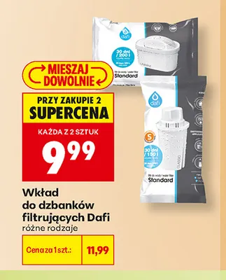Wkład do dzbanków filtrujących Dafi promocja w Biedronka