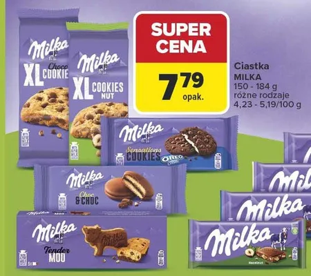 Ciastka różne rodzaje promocja w Carrefour