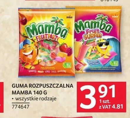 Guma rozpuszczalna Mamba promocja w Selgros