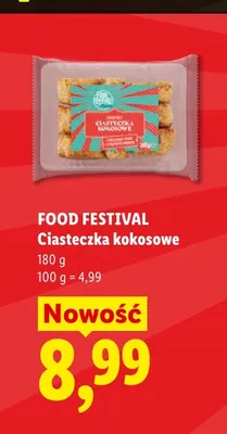 Ciasteczka kokosowe Food Festival promocja w Lidl