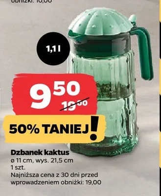 Dzbanek kaktus ø11cm wys.21,5cm promocja w Netto