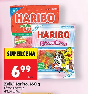 Żelki, różne rodzaje promocja w Biedronka