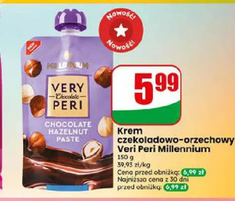 Krem czekoladowo-orzechowy Veri Peri Millennium promocja w Dino