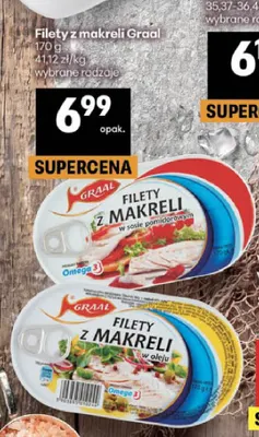 Filety z makreli w oleju Graal promocja w Delikatesy Centrum
