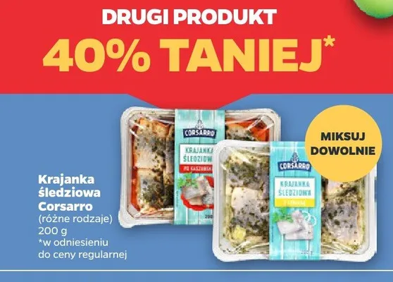 Krajanka śledziowa Corsarro różne rodzaje promocja w Netto