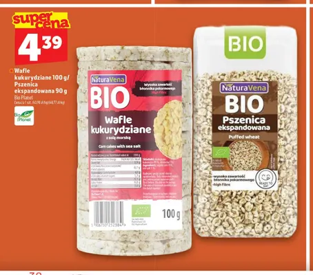 Wafle kukurydziane NaturaVena promocja w TOPAZ