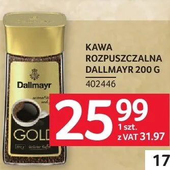 Kawa rozpuszczalna Dallmayr 200 g promocja w Selgros