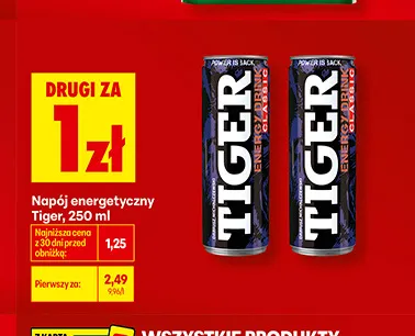 Napój energetyczny citrus Black energy promocja w Biedronka