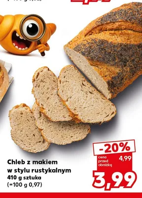 Chleb z makiem w stylu rustykalnym promocja w Kaufland