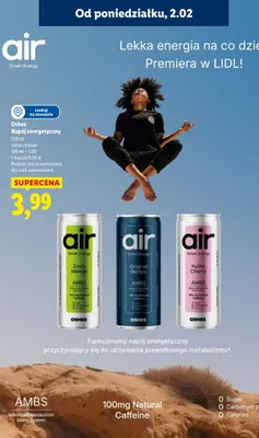 Napój energetyczny Oshee, różne rodzaje promocja w Lidl