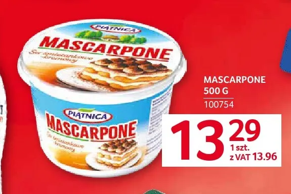 Ser mascarpone Piątnica promocja w Selgros