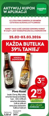 Piwo Lezak, Cerny, Bily Lehky promocja w Żabka