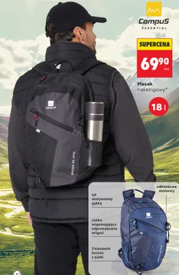 Plecak trekkingowy 18 l Campus promocja w Biedronka