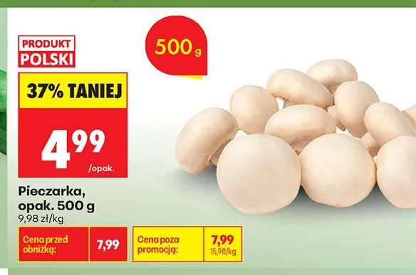 Pieczarka promocja w Biedronka
