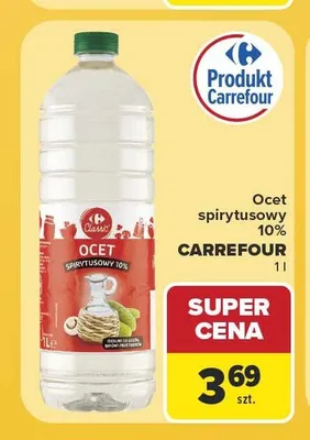 Ocet spirytusowy 10% Carrefour promocja w Carrefour