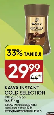 Kawa instant Gold Selection Tchibo promocja w Chata Polska