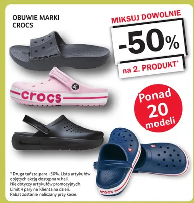 Klapki Crocs granatowe promocja w Selgros