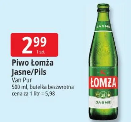 Piwo Łomża Jasne/Pils promocja w Leclerc