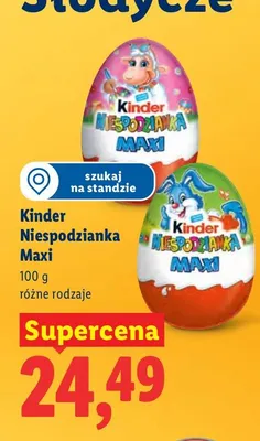 Jajko Niespodzianka Maxi różne rodzaje promocja w Lidl