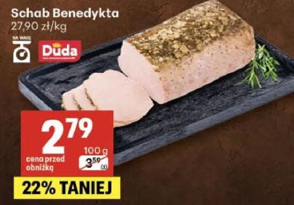 Schab Benedykta Duda promocja w Delikatesy Centrum