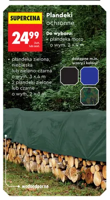 Plandeka ochronna 3x4 m promocja w Biedronka