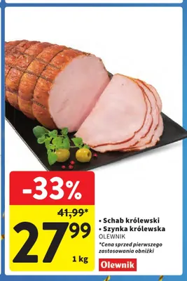 Schab królewski Olewnik promocja w Intermarche