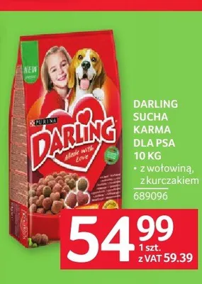 Sucha karma dla psa Darling z wołowiną promocja w Selgros