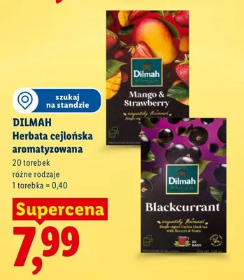 Herbata cejlońska aromatyzowana, różne rodzaje promocja w Lidl