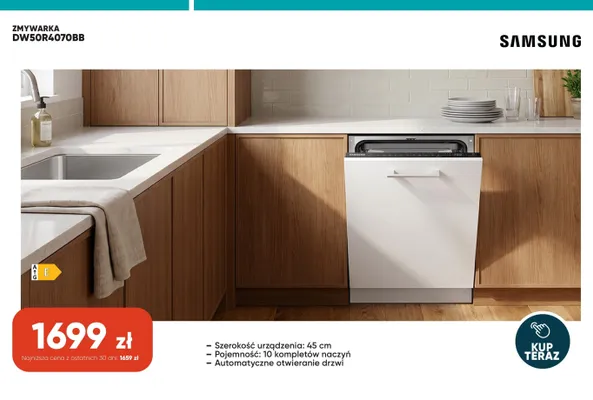 Zmywarka Samsung DW50R4070BB promocja w Max Elektro