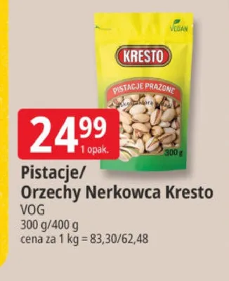 Pistacje prażone Kresto promocja w Leclerc
