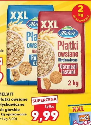 Płatki owsiane błyskawiczne lub górskie promocja w Kaufland