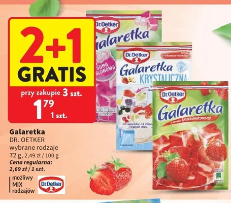 Galaretka krystaliczna Dr.Oetker promocja w Intermarche