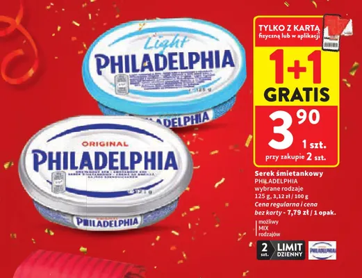 Serek śmietankowy Philadelphia Light promocja w Intermarche