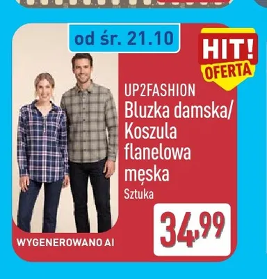 Bluzka damska UP2FASHION promocja w Aldi