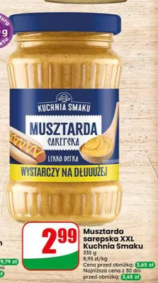 Musztarda sarepska Kuchnia Smaku XXL promocja w Dino