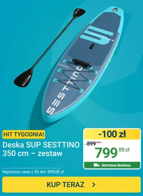 Deska SUP Sesttino 350 cm zestaw promocja w ERLI