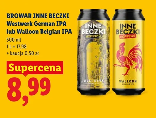Piwo Browar Inne Beczki Westwerk German IPA promocja w Lidl