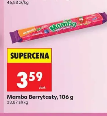 Guma rozpuszczalna Mamba Berrytasty promocja w Biedronka