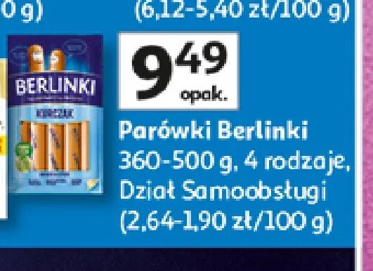 Parówki Berlinki promocja w Auchan