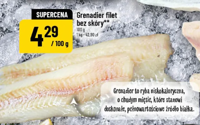 Grenadier filet bez skóry promocja w POLOmarket
