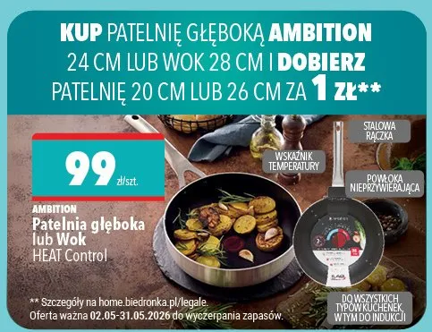 Wok Ambition HEAT Control promocja w Biedronka Home