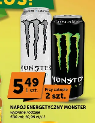 Napój energetyczny Monster Ultra promocja w ABC
