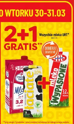 Mleko UHT promocja w POLOmarket