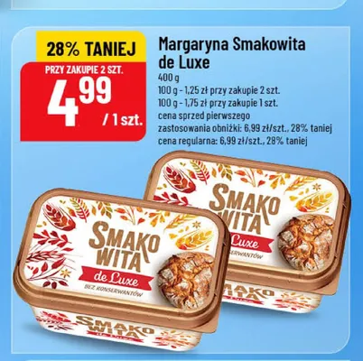 Margaryna Smakowita de Luxe promocja w POLOmarket