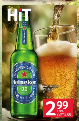 Piwo bezalkoholowe Heineken promocja w Selgros