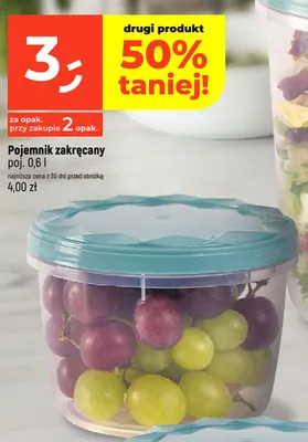 Pojemnik zakręcany 0,6 l promocja w Dealz