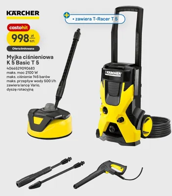 Myjka ciśnieniowa Kärcher K 5 Basic T promocja w Castorama