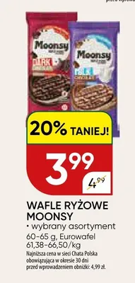 Wafle ryżowe Moonsy promocja w Chata Polska