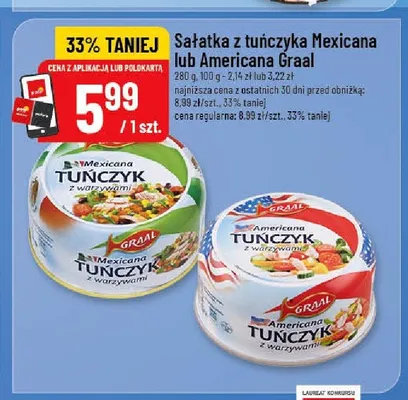 Sałatka z tuńczyka Mexicana Graal promocja w POLOmarket